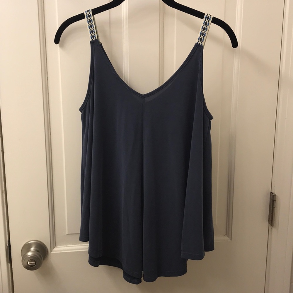 Green Envelope Flowy Tank